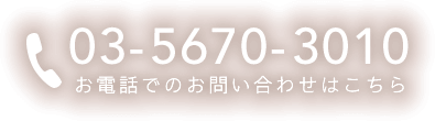 お電話でのお問い合わせはこちら：03-5670-3010